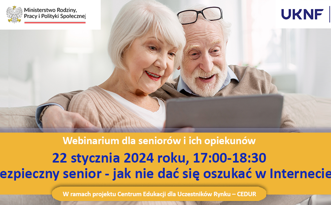 Webinarium dla seniorów i ich opiekunów